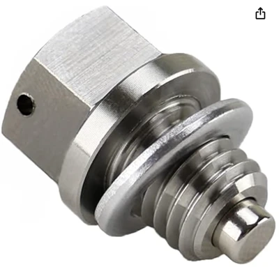 Rustfrit stål motor magnetisk olieafløbstik passer til kawasaki